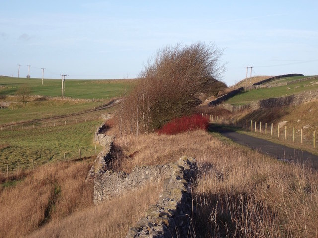 Former railway branch to the High Peak Silica Works