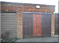 Unusual garage doors on Kenton Park Road