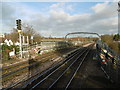 Looking up the line from West Harrow Underground station