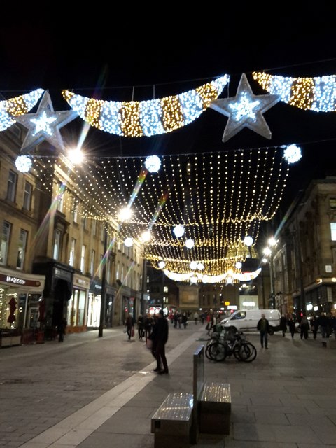 Christmas Decorations, Grey Street, Newcastle upon Tyne