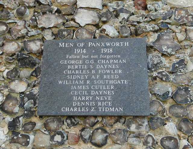 Panxworth World War One Memorial