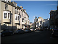 The bend of Oxford Street, Southampton, looking southeast