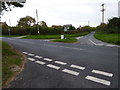 Looking from Quarry Lane, across Elm Lane towards Five Houses Lane