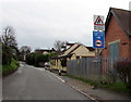 SO7225 : Weight limit 360 yards ahead and no footway for 250 yards signs, Culver Street, Newent by Jaggery