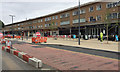 West on Station Road, Solihull, during street improvement works