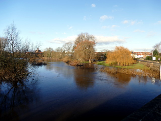 The River Ure in flood at Boroughbridge © Graham Hogg :: Geograph ...