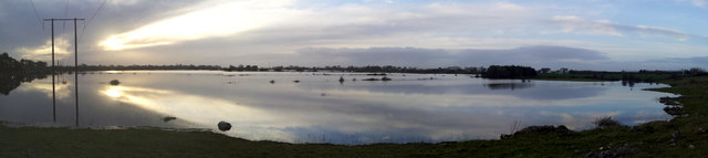 Flooded Fields in Frenchfort/Mountain West region, County Galway