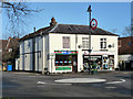 Mini roundabout and shops, Liphook