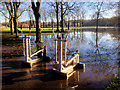 SD7907 : Flooding at Close Park (3) The Outdoor Gym by David Dixon
