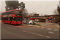 Bus outside Chessington South railway station