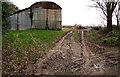 Corrugated metal building, Southend Lane, Newent