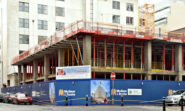 The Clarendon House site, Belfast - January 2016(1)