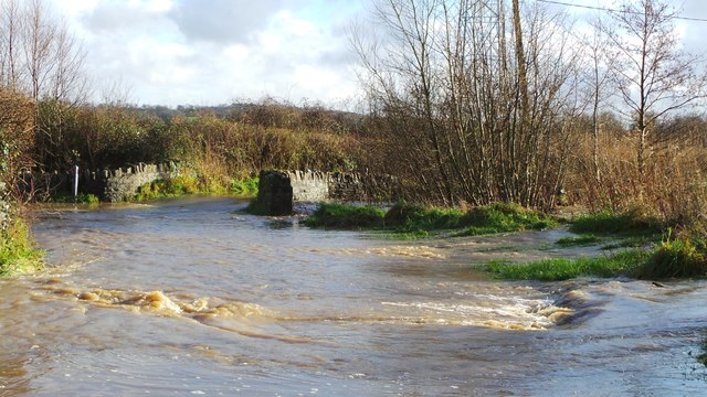 Legg Bridge Flood near Halstock