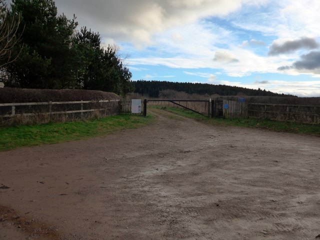 Entrance to the repositioned track to Wood Hill