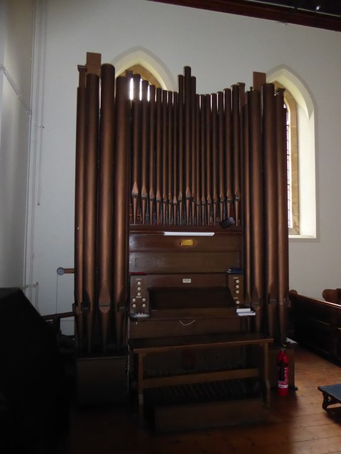 Christ Church, Sayers Common: organ © Basher Eyre cc-by-sa/2.0 ...