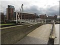 SE3033 : Bridge crossing the River Aire, Leeds by Graham Robson