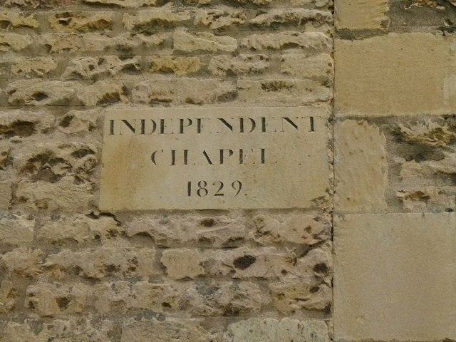 Inscribed stone on the former Independent Chapel