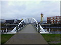 Footbridge from Victoria Park, Belfast