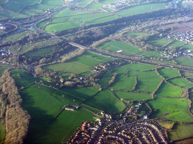 Longwell Green from the air