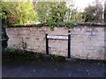 Giddynap Lane name sign, Inchbrook