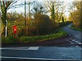 Junction at Pound Corner with pillar box