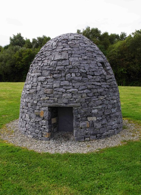 The Little Cells monument - replica cell, Donegal Road, near Killybegs, Co. Donegal