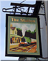 Sign for the Station Inn, Langley Moor