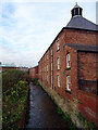 The rear of the Island Green Brewery building, Wrexham