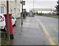 ST3091 : Wonky pillarbox near a Malpas Road bus stop, Woodlands, Newport by Jaggery