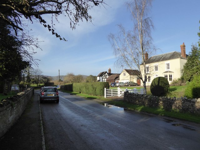 Church Road, Castlemorton and the vicarage