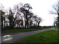 Little Arly road junction and the road westwards