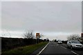 Queuing traffic warning sign on the A158 Lincoln