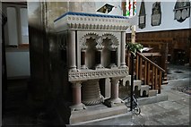 TF0919 : The Abbey Church of Saints Peter and Paul: pulpit by Bob Harvey