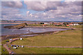 NU1341 : Towards Holy Island village by Ian Capper