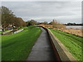 Ouse embankment path in Goole