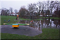 Waterlogged playground