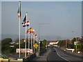 G6934 : Flag poles in Pearse Road by Rod Allday