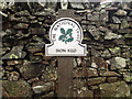 NY3300 : The National Trust sign at the gate onto Iron Keld by Kate Jewell