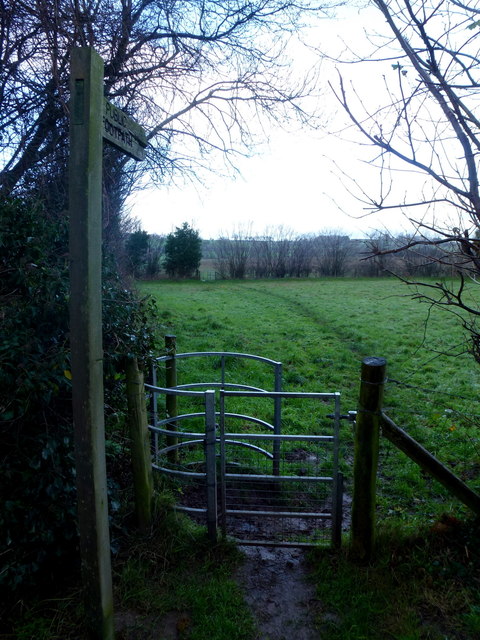 Footpath north from the Kington Road