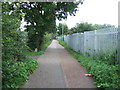 Path beside Lowestoft Cemetery