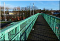 Footbridge across the A607