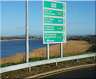 S5512 : Road sign on the R710 near Waterford by Ian S