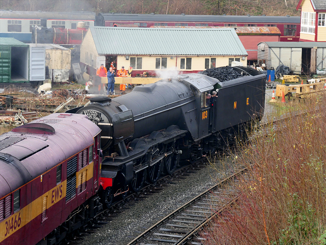 Flying Scotsman at Bury South Junction