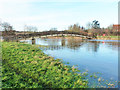 Footbridge over Stour flood relief channel, Nayland