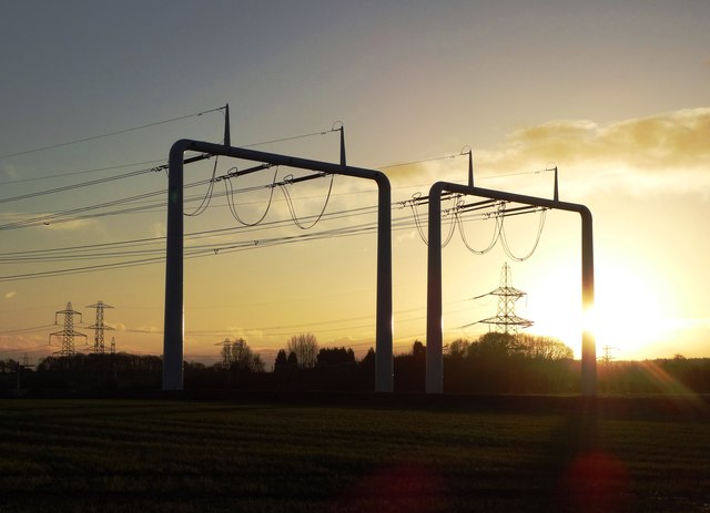 Electricity grid terminal at Eakring