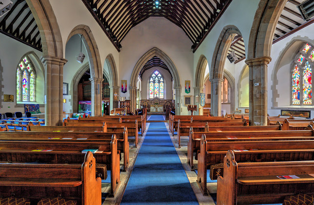 Interior of St Peter's Church,... © David P Howard :: Geograph Britain ...