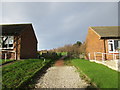 Path between bungalows, Cow Heys