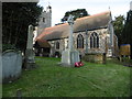 TQ0878 : The war memorial and the Church of St Peter and St Paul, Harlington by Marathon