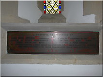 SP5621 : St Mary, Chesterton: memorial (f) by Basher Eyre