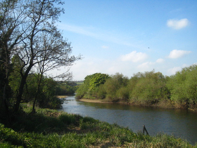 Looking up the River Boyne near Oldbridge